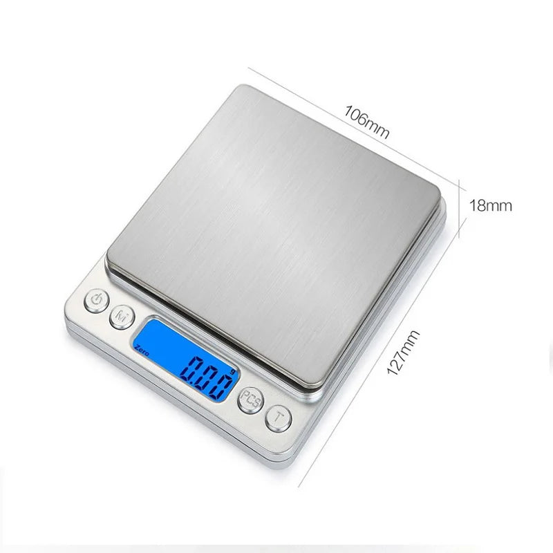 3000G 0.1G Electronic Scale LCD Display Mini Digital Jewelry 3Kg Weighing Scale Kitchen Scales Balance