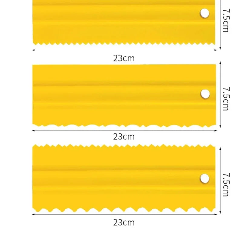 4PCS PP Cake Decorating Comb Set - Cream Scraper Smoother Kit for Buttercream, DIY Baking Tools with Straight/Arc/Tooth Design
